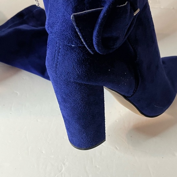ShoeDazzle Women’s “Darla” Blue Over-the-Knee Heeled Boots Size 8 - Picture 8 of 15